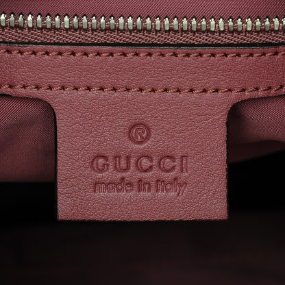 Gucci GG Supreme Monogram Blooms Small Single Buckle Backpack Beige Multicolor Dry Rose 6 of 7