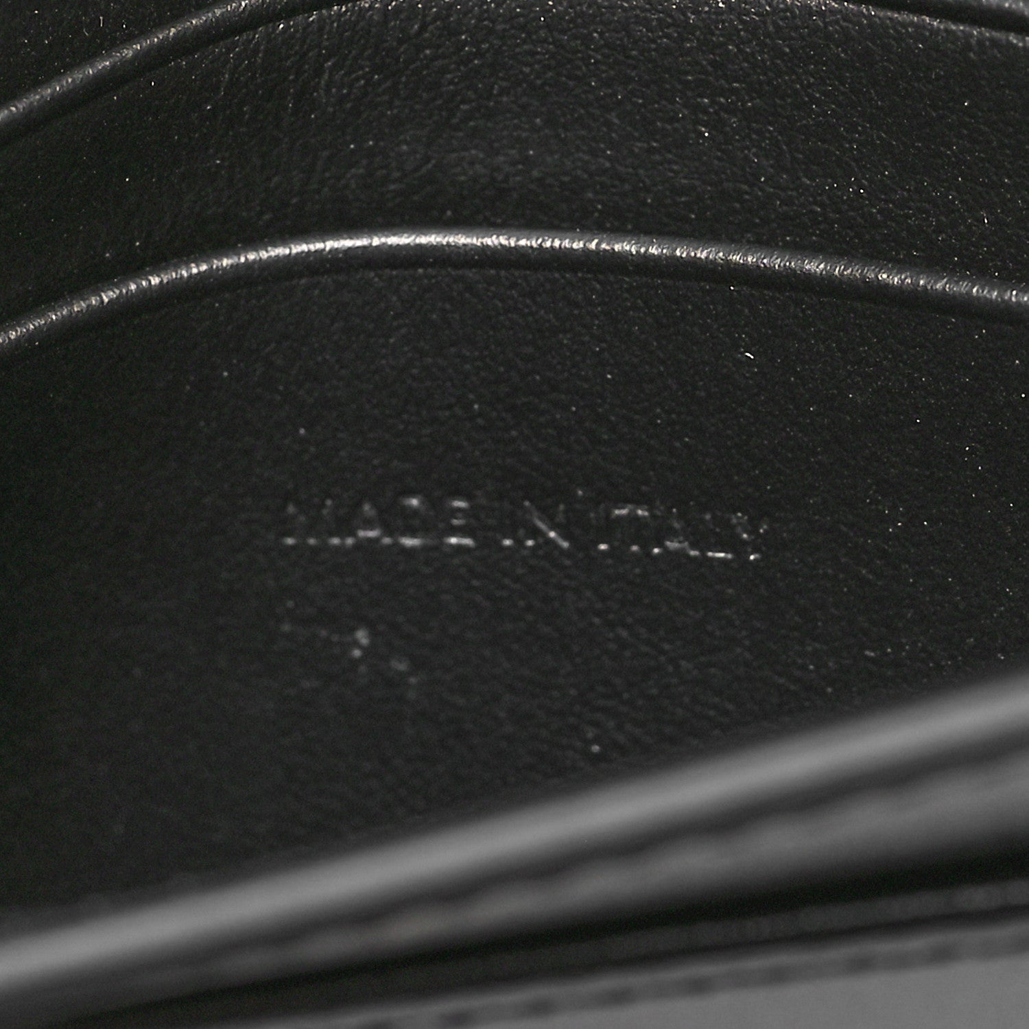 Celine Shiny Calfskin Triomphe Flap Card Holder Black 7 of 9