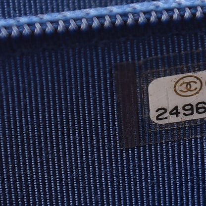 Chanel Caviar Quilted Square Wallet On Chain WOC Navy 9 of 10