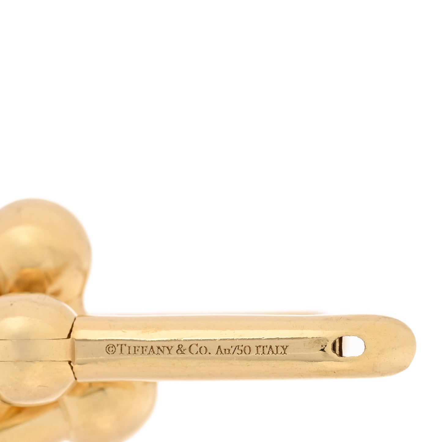 18K Yellow Gold Large HardWear Link Earrings