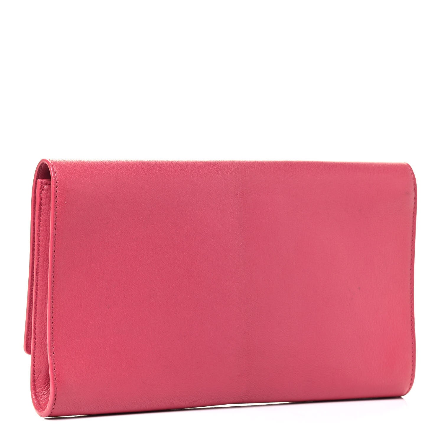 Saint Laurent Calfskin Monogram Large Belle De Jour Clutch Pink 2 of 4