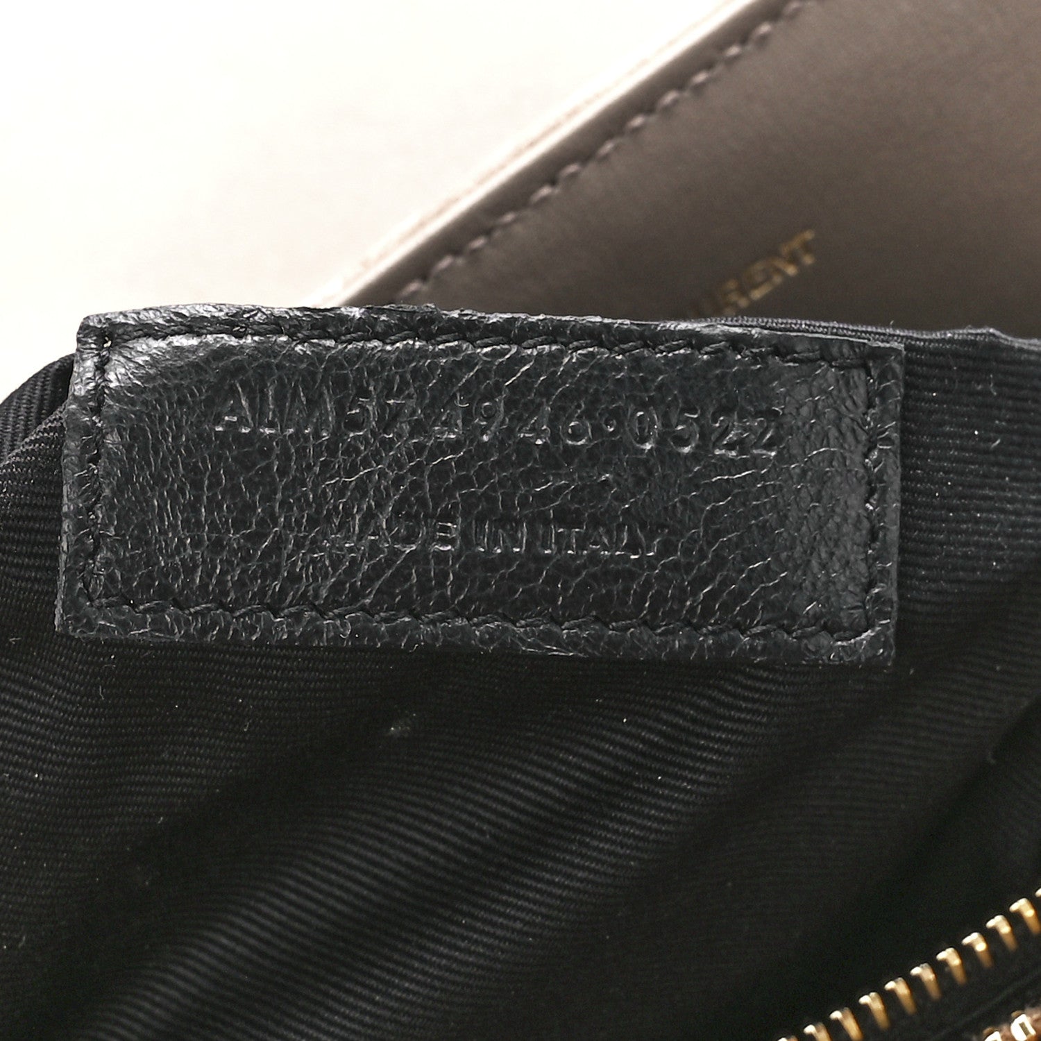 Saint Laurent Suede Y Quilted Monogram Medium Loulou Chain Satchel Taupe 8 of 12