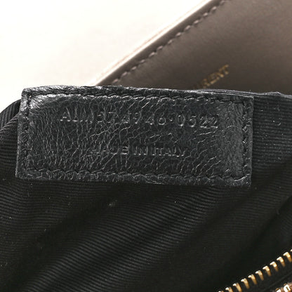 Saint Laurent Suede Y Quilted Monogram Medium Loulou Chain Satchel Taupe 8 of 12