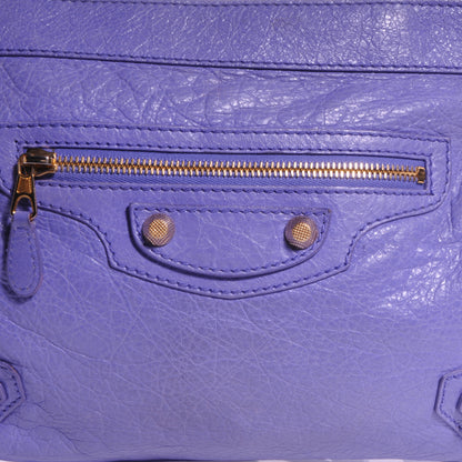 Balenciaga Agneau Giant 12 Rose Gold Hardware Handle Clutch Mauve 8 of 9