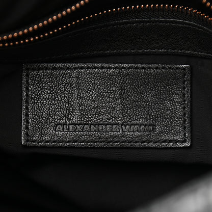 Alexander Wang Pebbled Lambskin Rocco Black Rose Gold Hardware 6 of 9