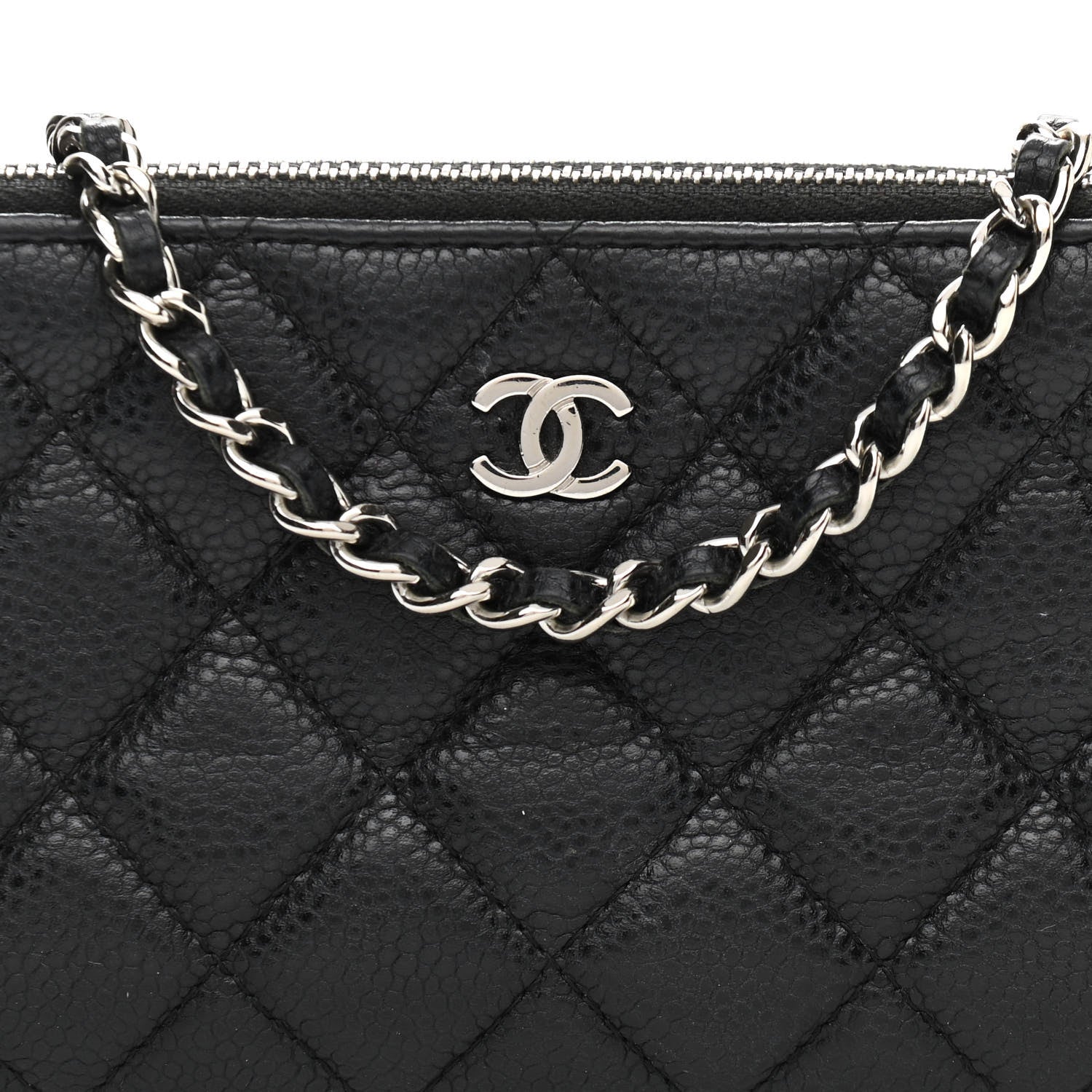 Chanel Caviar Quilted Small Clutch With Chain Black 10 of 14