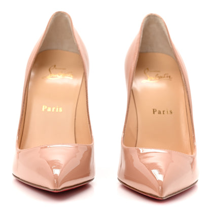Christian Louboutin Patent Pigalle Follies 100 Pumps 37.5 Nude 2 of 9