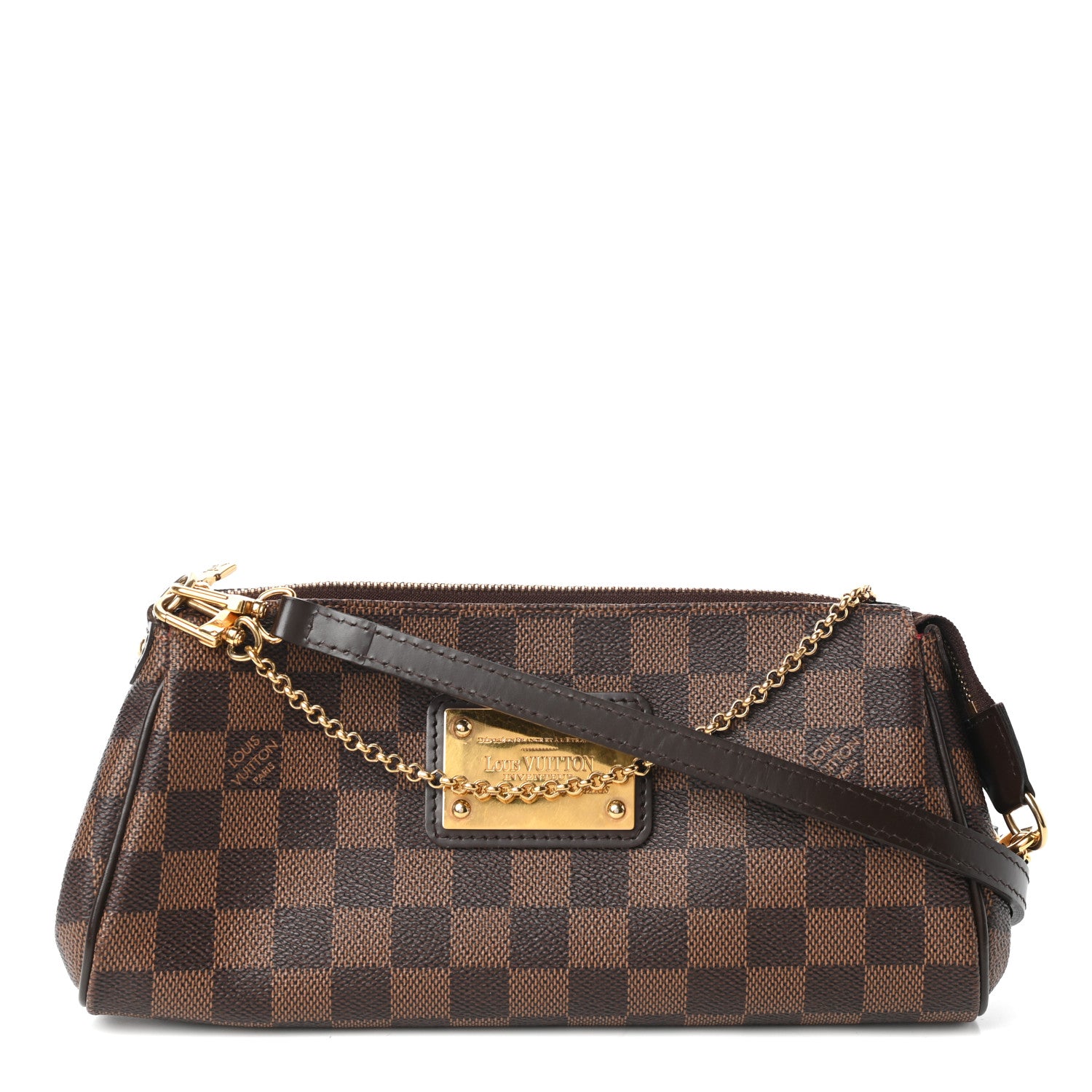 Louis Vuitton Damier Ebene Eva Clutch 1 of 9
