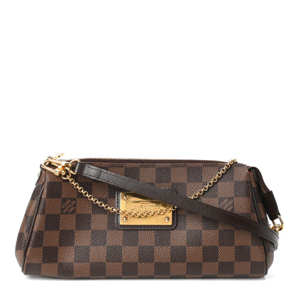 Louis Vuitton Damier Ebene Eva Clutch 1 of 9