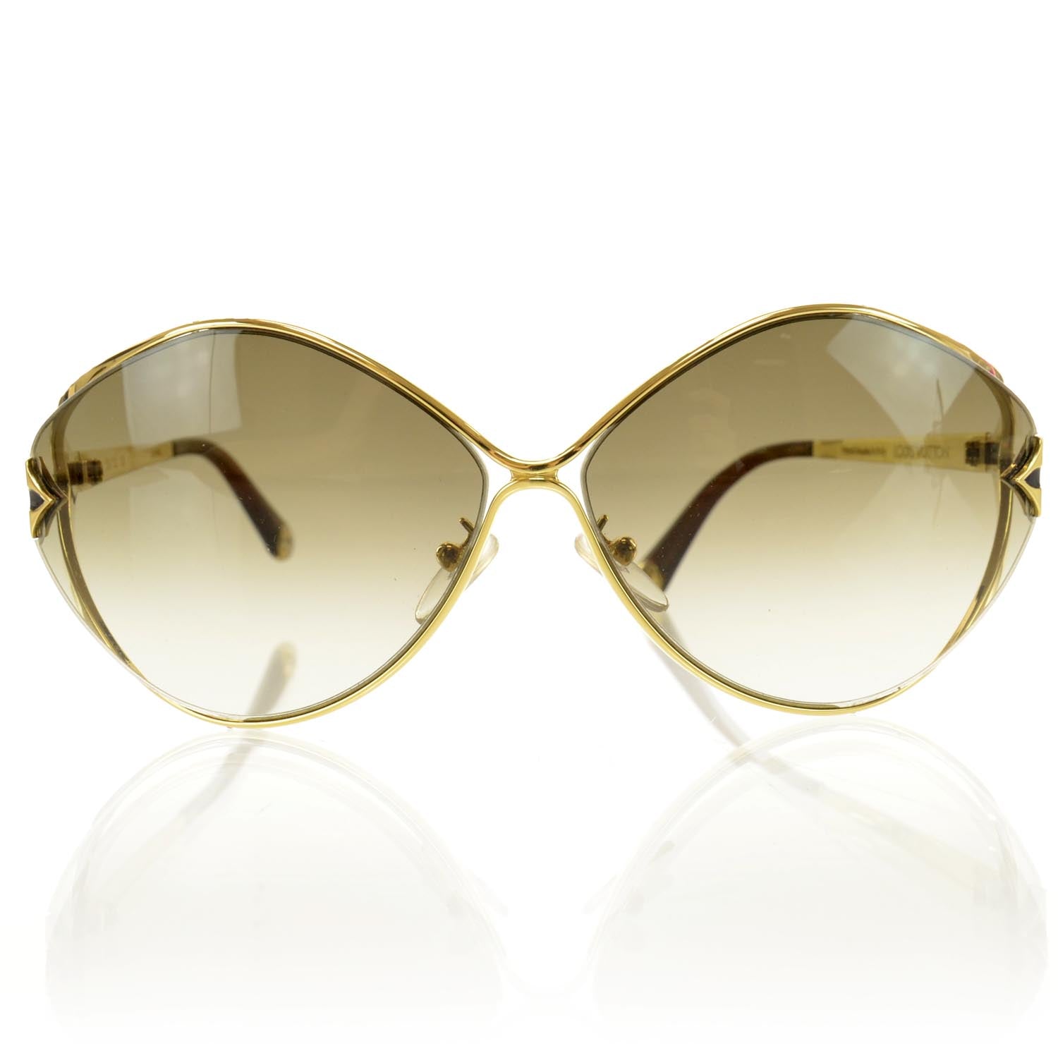 Louis Vuitton Laurel Sunglasses Brown Glitter 2 of 6