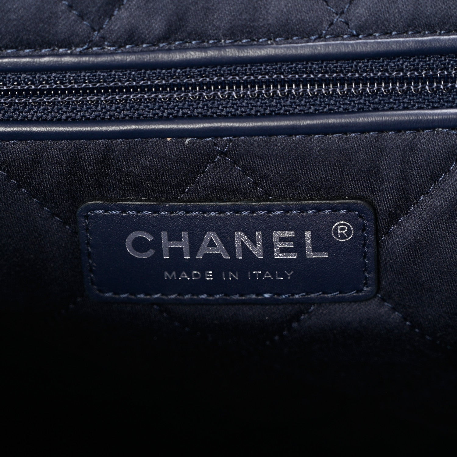 Chanel Metallic Calfskin Quilted Chanel 22 Navy Blue 8 of 10