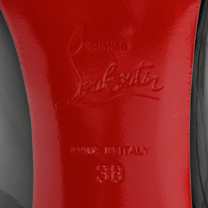 Christian Louboutin Patent Hot Chick 100 Pumps 38 Black 8 of 9