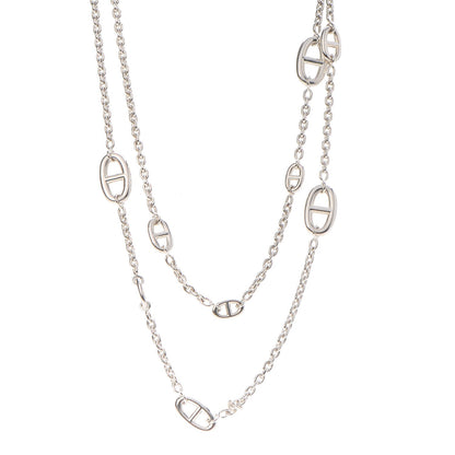Hermes Sterling Silver Farandole Necklace 120 1 of 6