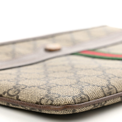 Gucci GG Supreme Monogram Large Ophidia Pouch Clutch Brown 9 of 10