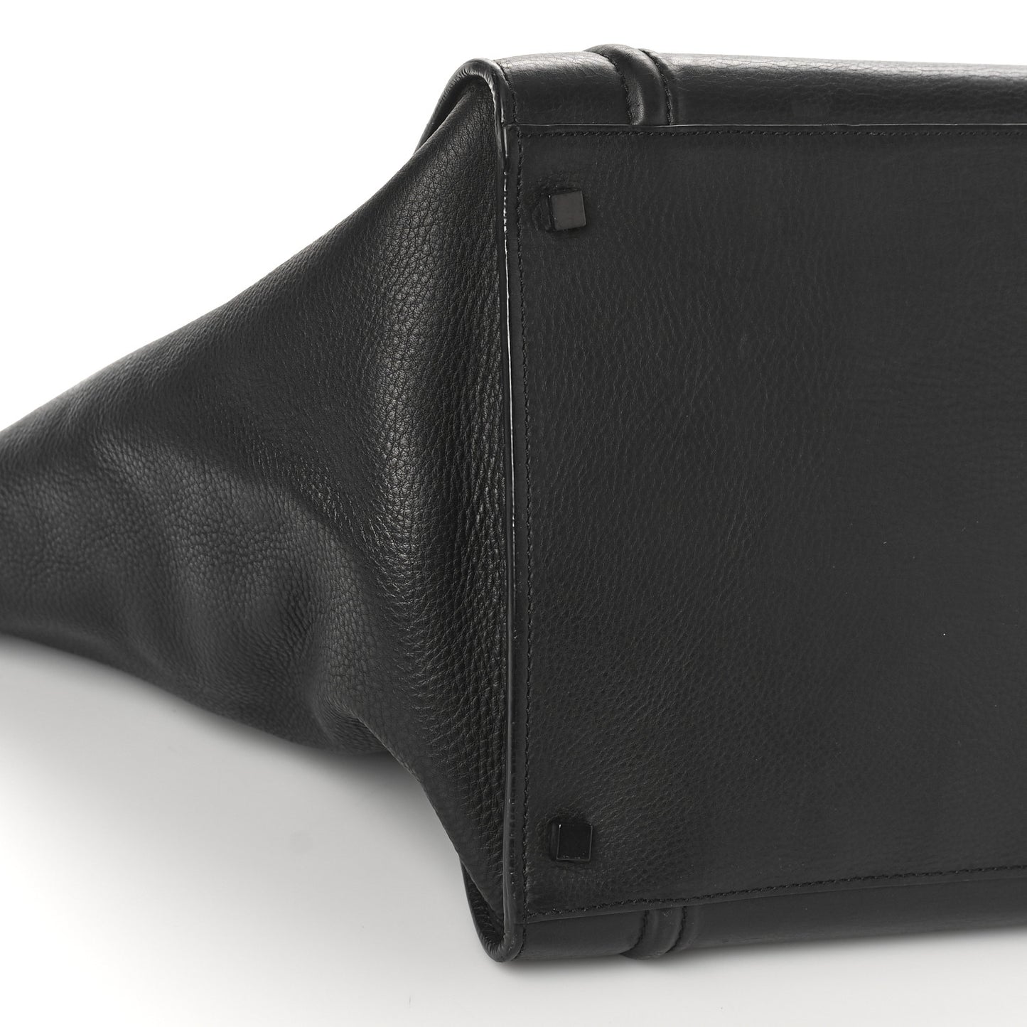 Supple Calfskin Large Phantom Luggage Black
