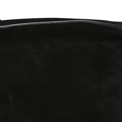The Row Suede Small Slouchy Banana Bag Black 7 of 9