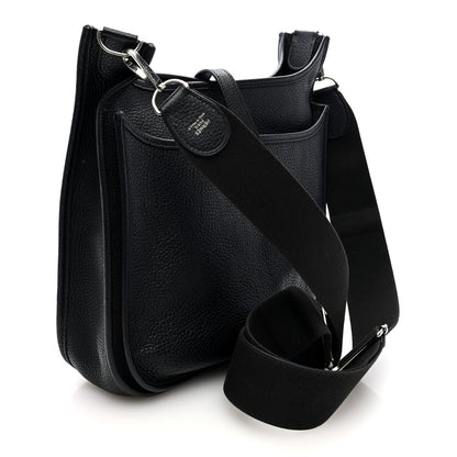 Hermes Taurillon Clemence EVELYNE III PM Black 3 of 10