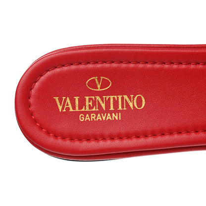 Valentino Garavani Nappa Monochrome Roman Stud Flat Slide Sandals 40 Rouge Pur 7 of 9