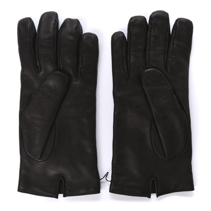 Gucci Nappa Cashmere Snake Embossed Gloves M Black 2 of 5