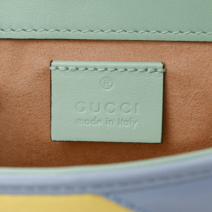 Gucci Calfskin Matelasse Diagonal Super Mini GG Marmont Shoulder Bag Multicolor Pastel 6 of 10