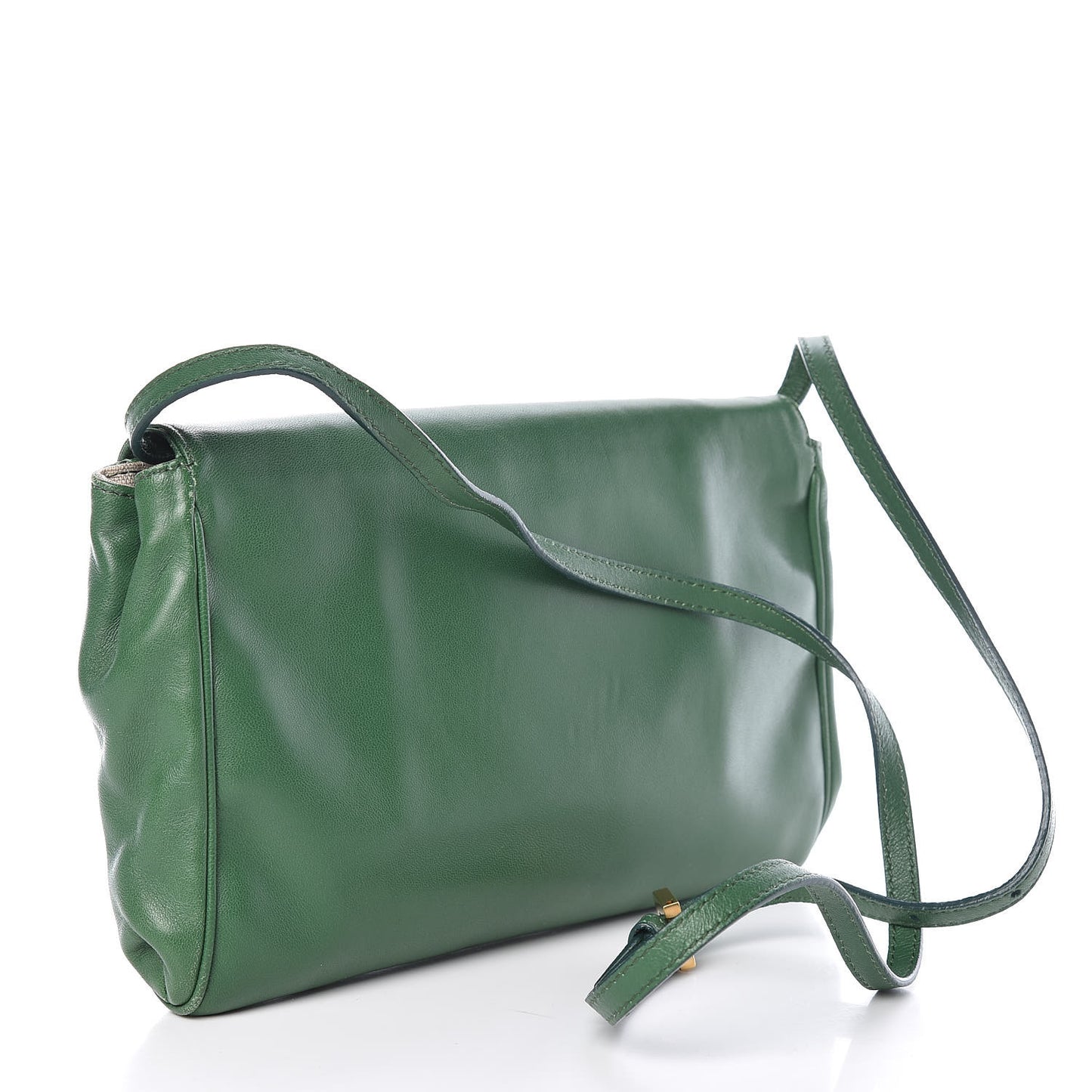 Nappa Flap Bag Green