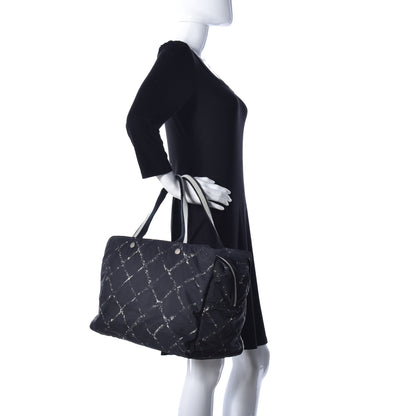 Chanel Nylon Travel Duffel Bag Black 2 of 11