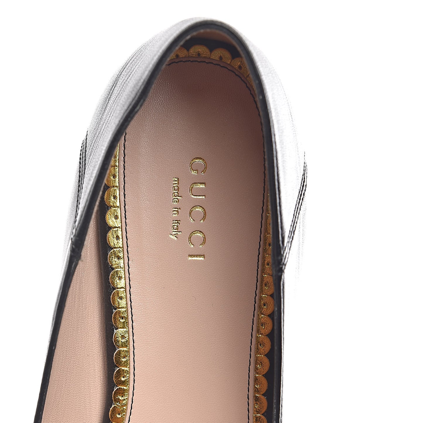 Calfskin Bow Ballet Flats 38 Black