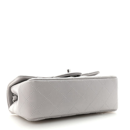 Chanel Lambskin Quilted Mini Rectangular Flap Grey 4 of 10