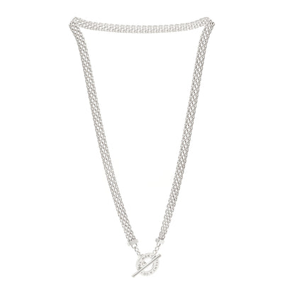 Tiffany Sterling Silver Somerset Mesh Toggle Necklace 3 of 4