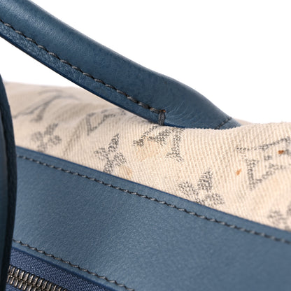 Louis Vuitton Monogram Denim Speedy Round Blue 19 of 20