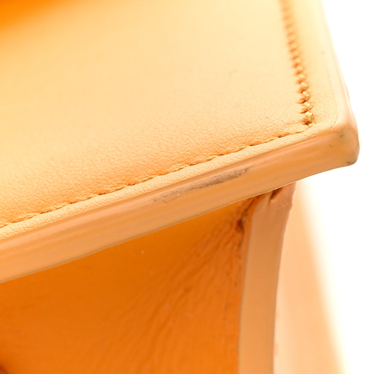 Smooth Calfskin Le Bambino Dark Yellow