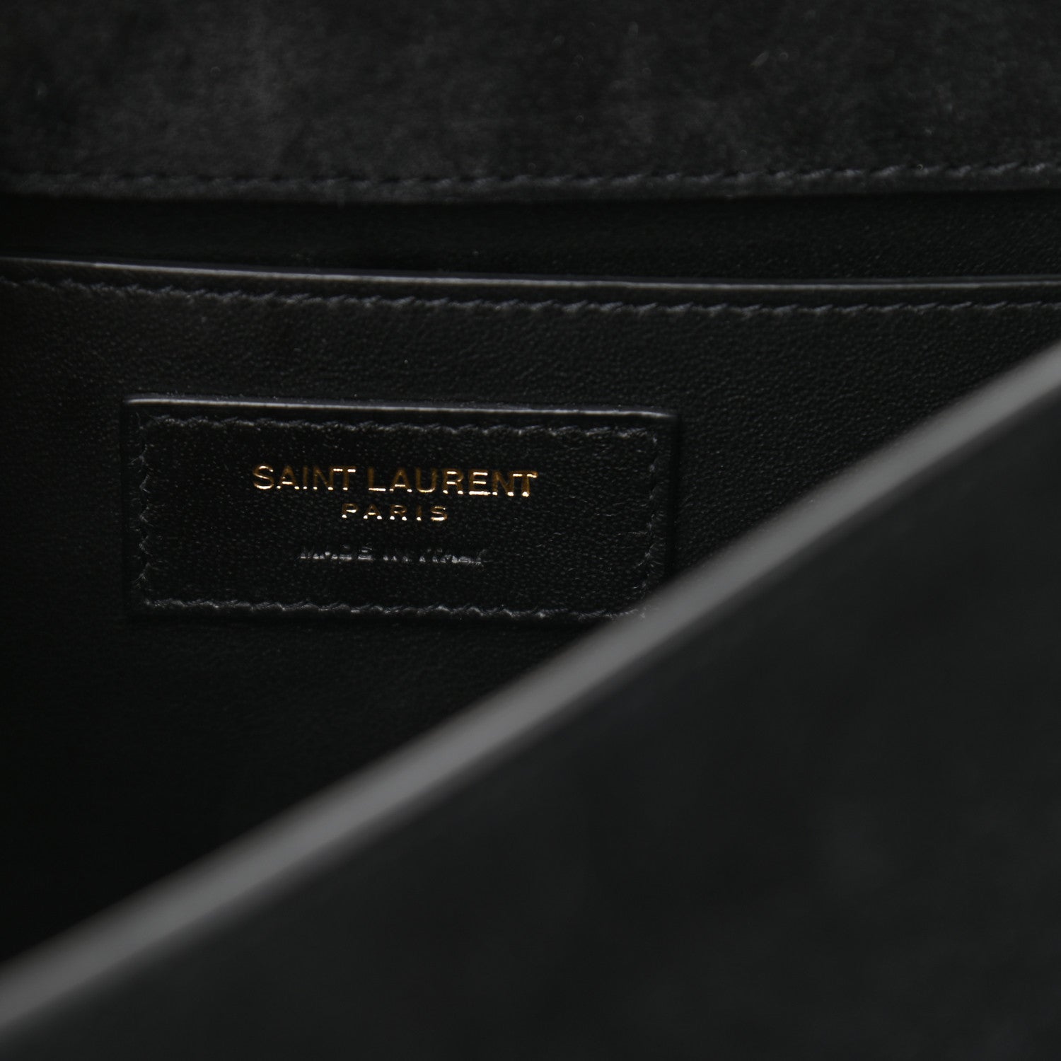 Saint Laurent Suede Small Spontini Saddle Bag Black 6 of 10