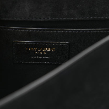 Saint Laurent Suede Small Spontini Saddle Bag Black 6 of 10
