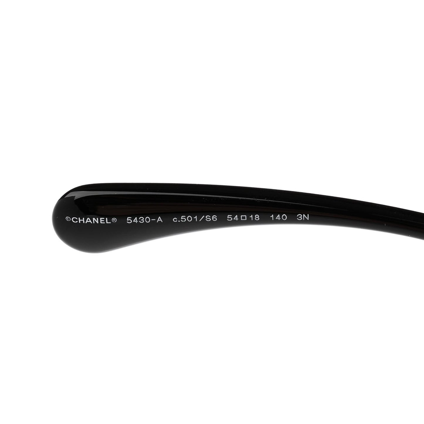 Acetate CC Rectangle Sunglasses 5430-A Black
