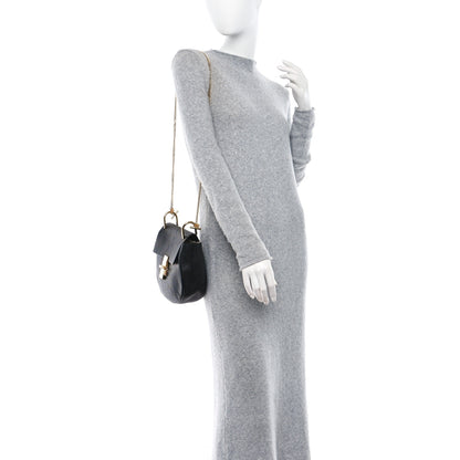 Chloe Grained Lambskin Mini Drew Shoulder Bag Black 2 of 9