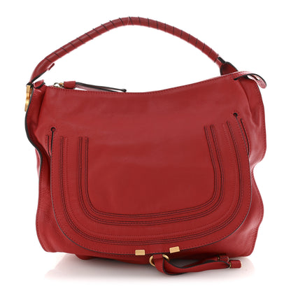 Chloe Calfskin Large Marcie Hobo Red 1 of 13