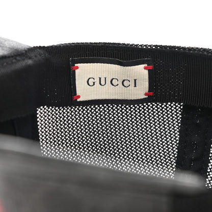 Gucci GG Supreme Monogram Eagle Print Baseball Hat XS Black 8 of 10