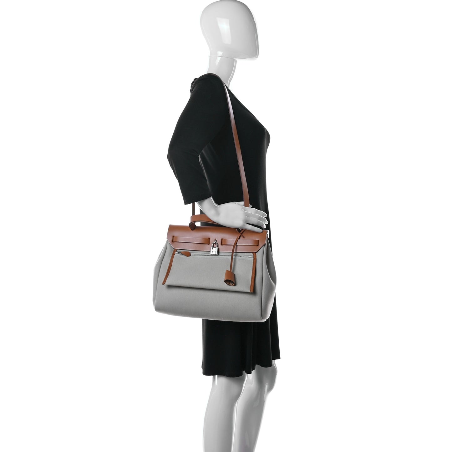 Vache Hunter Criss Viking Herbag Zip Retourne 31 PM Ecru Beige Naturel