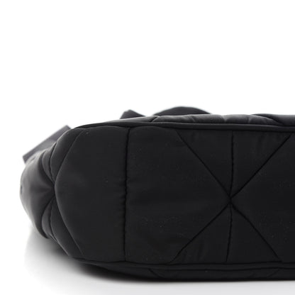 Prada Re-Nylon Triangle Padded Patchwork Shoulder Bag Black 8 of 9