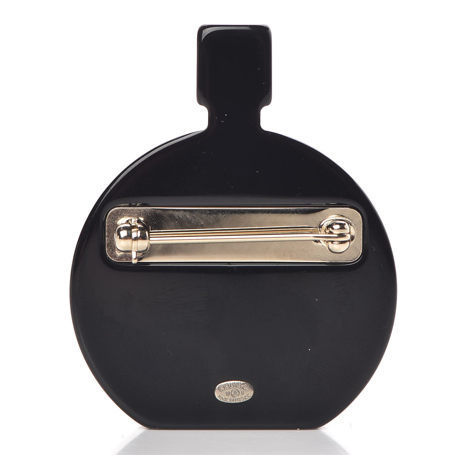 Chanel Resin CC Perfume Bottle Brooch Multicolor 3 of 5