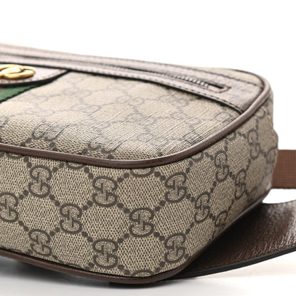 Gucci Soft GG Supreme Monogram Medium Ophidia Belt Bag Dark Brown 10 of 11