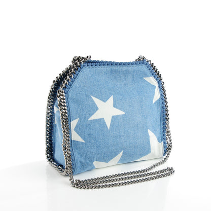 Stella McCartney Denim Mini Star Falabella Tote Blue 3 of 8