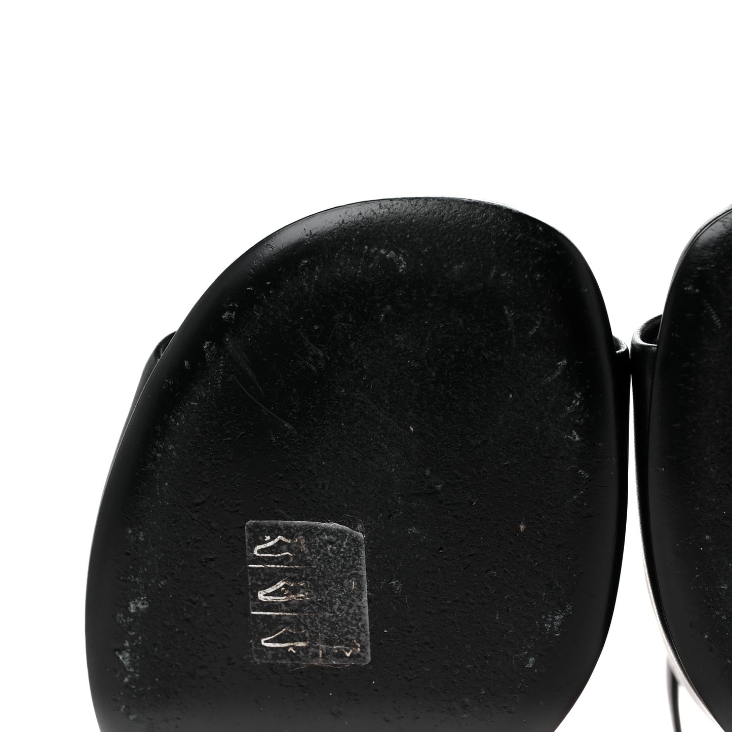 Calfskin Fendi First 95mm Slide Sandals 38 Black