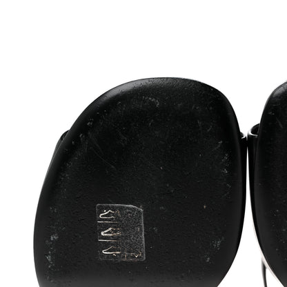 Fendi Calfskin Fendi First 95mm Slide Sandals 38 Black 8 of 10