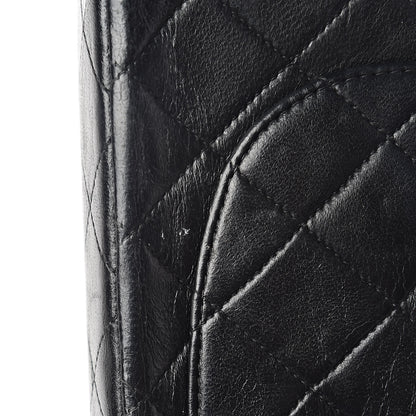 Chanel Lambskin Quilted Medium Double Flap Black 14 of 14