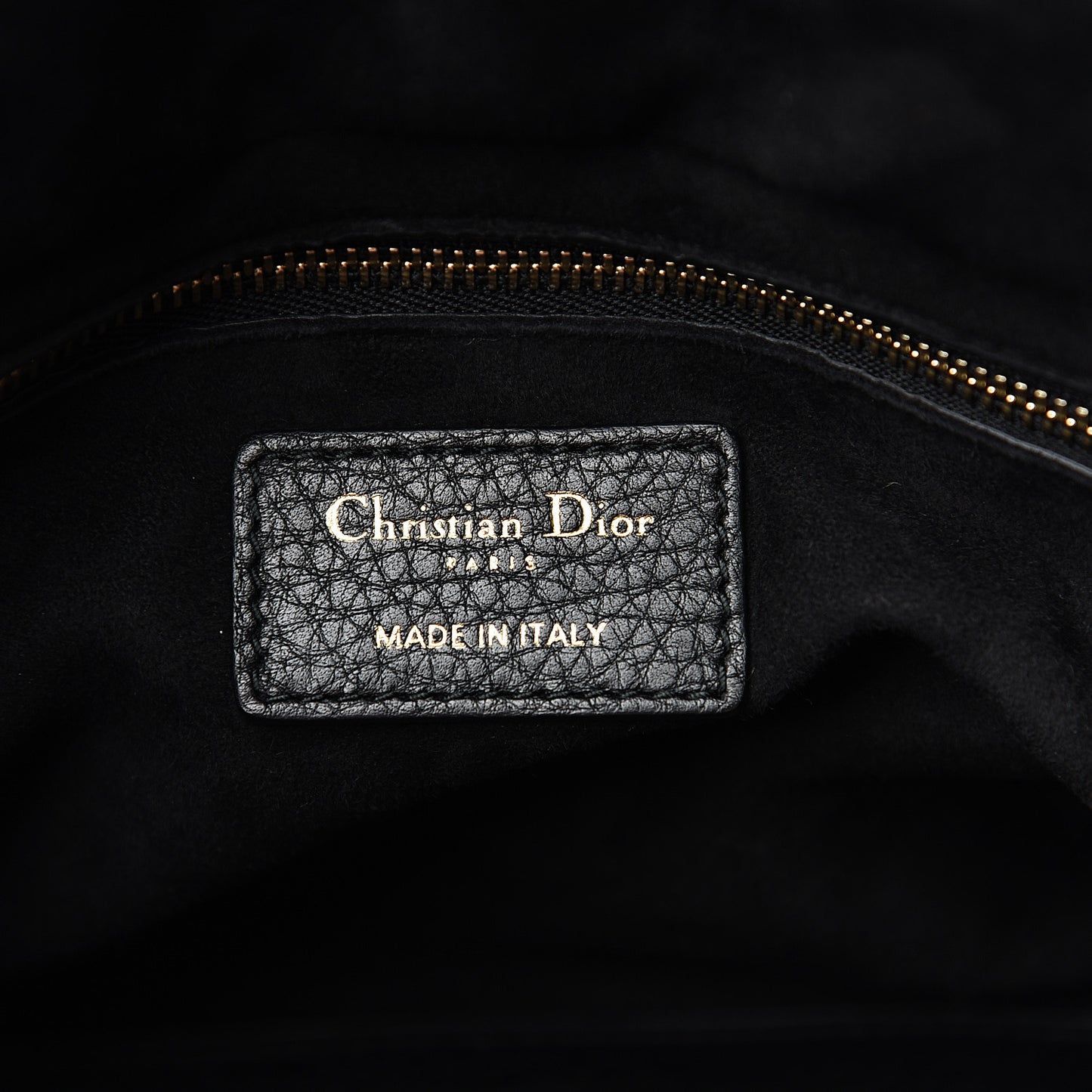 Grained Calfskin Cannage Medium Supple Lady Dior Black
