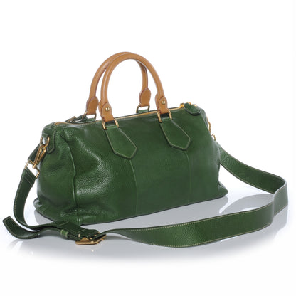 Prada Vitello Caribu Bauletto Larice 3 of 8
