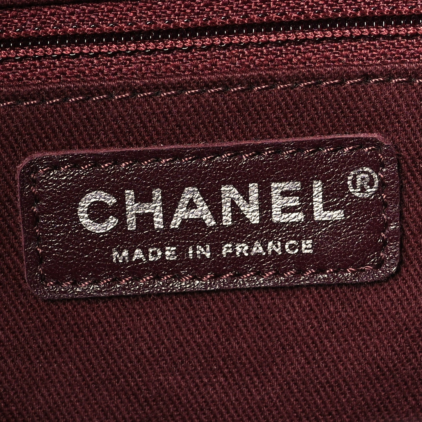 Crumpled Lambskin Quilted Large Tote Burgundy