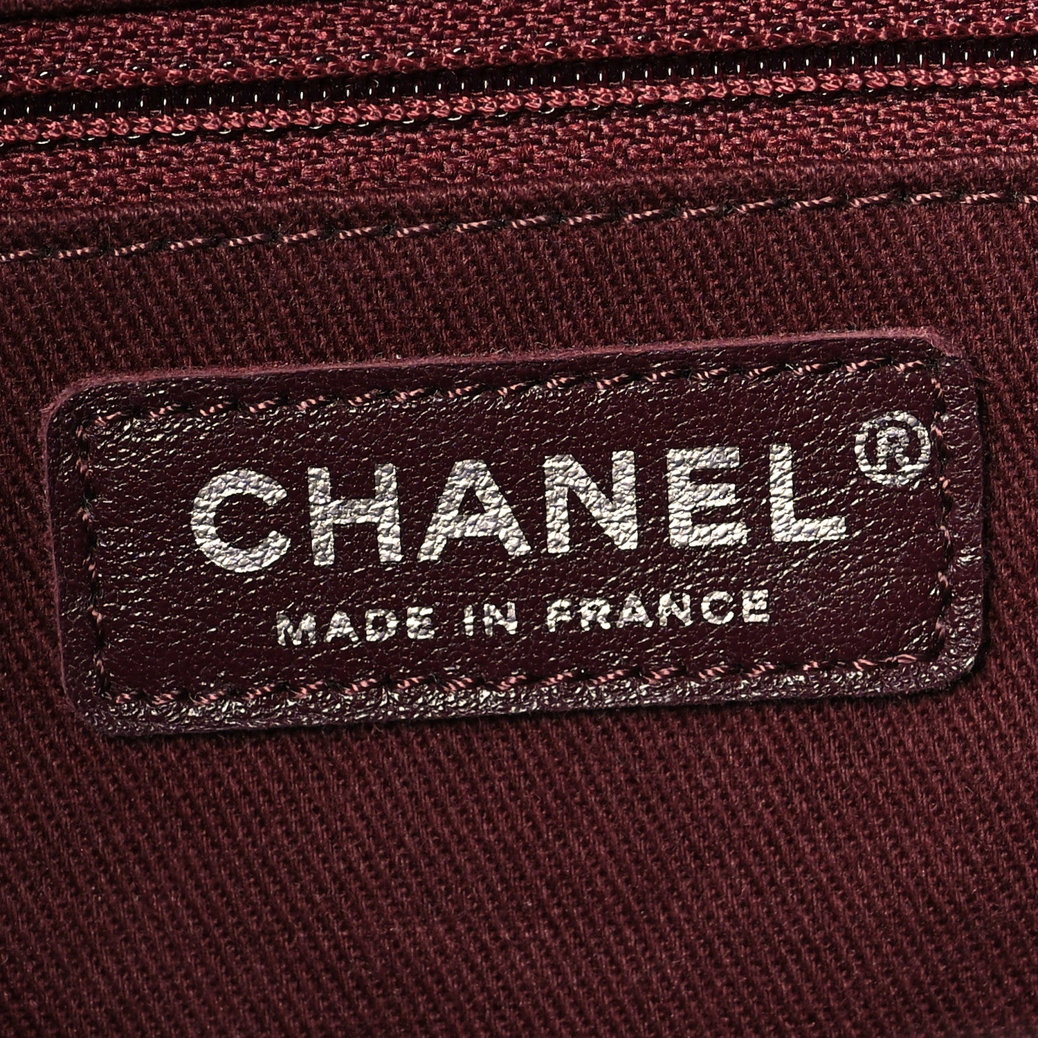 Chanel Crumpled Lambskin Quilted Large Tote Burgundy 6 of 11