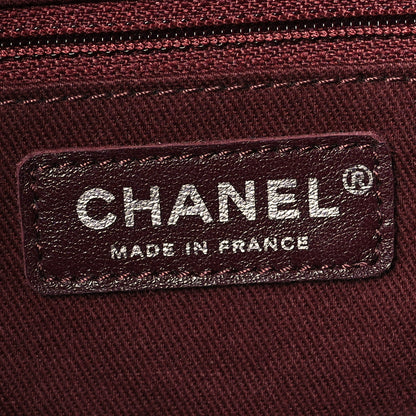 Chanel Crumpled Lambskin Quilted Large Tote Burgundy 6 of 11